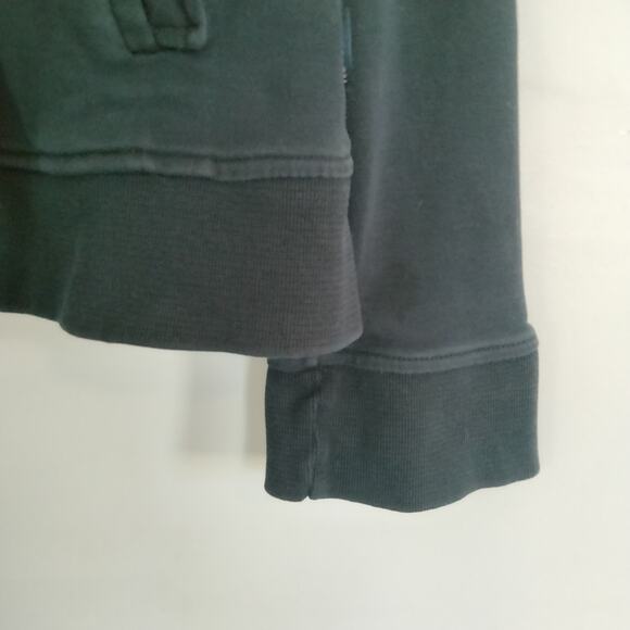 Ted Baker Size 5 Navy Button Front Shawl Collar Grandpa Sweatshirt Cardigan - Picture 7 of 8